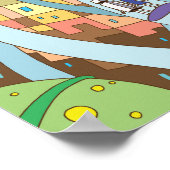 Poster Sky city accessible by high-speed elevator. (Coin)