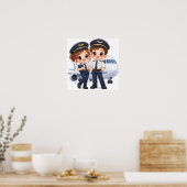 Poster Sky Crew Duo (Cuisine)