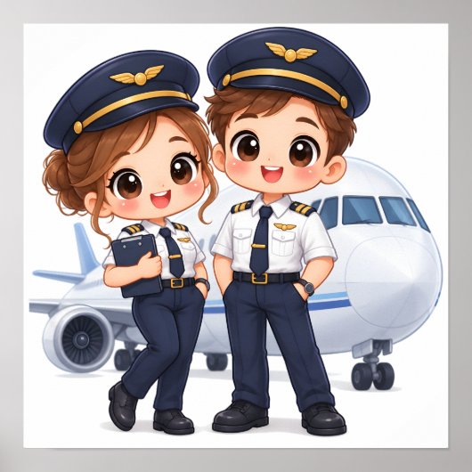 Poster Sky Crew Duo (Devant)