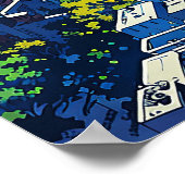 Poster Sky Gate - Futuristic City Illustration Style Art (Coin)