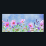 Poster Sky Spring<br><div class="desc">Voici une photo de fleurs sauvages en fleurs contre un beau ciel bleu. Cette image est disponible sur une variété d'autres produits, il suffit de cliquer sur le lien sous la photo près de "About this Design".</div>