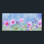 Poster Sky Spring<br><div class="desc">Voici une photo de fleurs sauvages en fleurs contre un beau ciel bleu. Cette image est disponible sur une variété d'autres produits,  il suffit de cliquer sur le lien sous la photo près de "About this Design".</div>