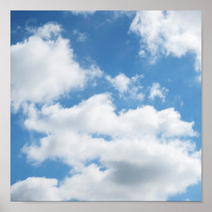 Poster sky, weather, nature, white, blue, cloud, sunlight
