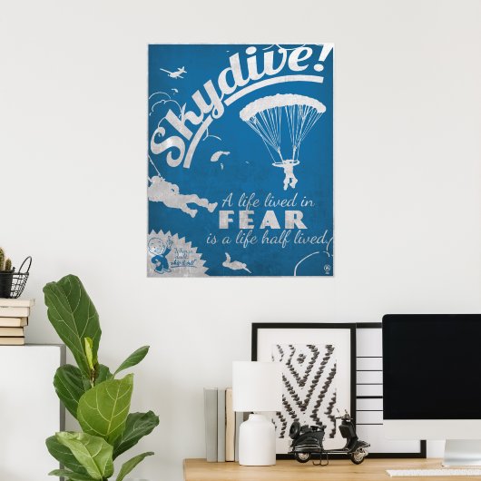 Poster Skydive ! (Bureau à domicile)