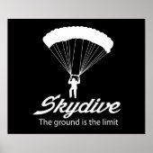 Poster Skydive le sol est la limite (Devant)