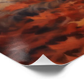 Poster Skye Terrier à l'automne Feuilles automne Inspire (Coin)