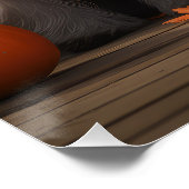 Poster Skye Terrier Chiot Automne Citrouille délice (Coin)