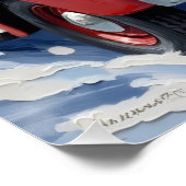 Poster Skye Terrier Christmas Red Truck Holiday (Coin)