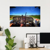 Poster Skyhawk Cockpit en HDR. (Bureau à domicile)
