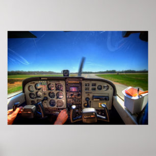 Poster Skyhawk Cockpit en HDR.