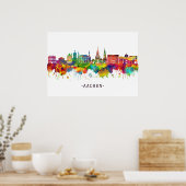 Poster Skyline Aachen Allemagne (Cuisine)