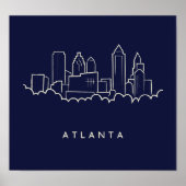 Poster Skyline Atlanta (Devant)
