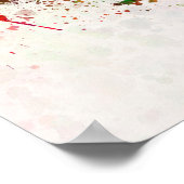 Poster Skyline Auckland en arrière - plan aquarelle (Coin)