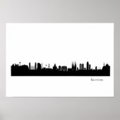Poster Skyline Barcelone (Devant)