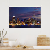 Poster Skyline de Auckland City (Cuisine)