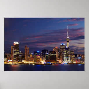 Poster Skyline de Auckland City