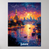 Poster Skyline de Bangkok City - Exotic Thai Wall  (Devant)