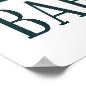 Poster Skyline de Barcelone (Coin)