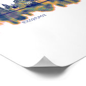 Poster Skyline de Belgrade (Coin)