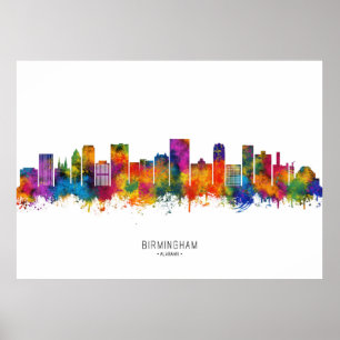 Poster Skyline de Birmingham