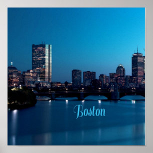 Poster Skyline de Boston Massachusetts City