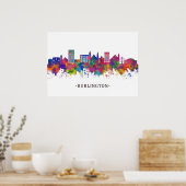 Poster Skyline de Burlington (Cuisine)