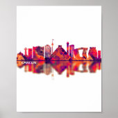 Poster Skyline de Cancun Mexique (Devant)