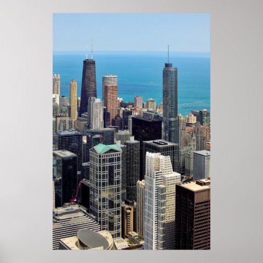 Poster Skyline de Chicago (Devant)