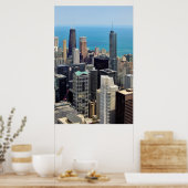 Poster Skyline de Chicago (Cuisine)