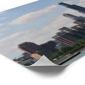 Poster Skyline de Chicago vue depuis le planétarium adler (Coin)