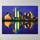 Poster Skyline de Dallas (Devant)
