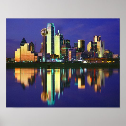 Poster Skyline de Dallas (Devant)