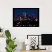 Poster Skyline de Dallas (Bureau à domicile)