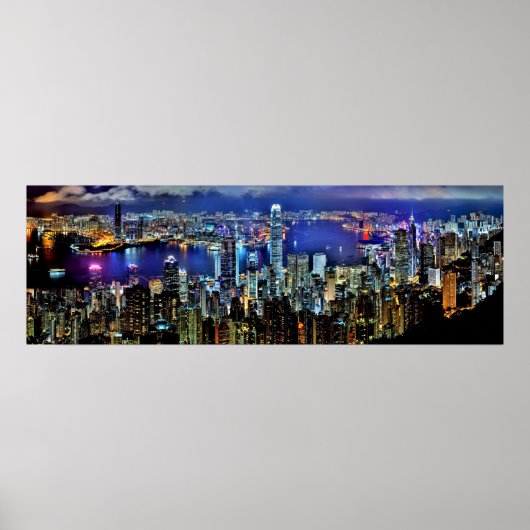 Poster Skyline de Hong Kong (Devant)