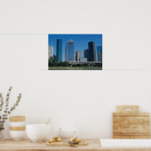 Poster Skyline de Houston, Texas, États-Unis (Cuisine)