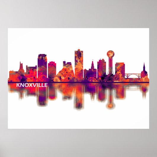 Poster Skyline de Knoxville (Devant)