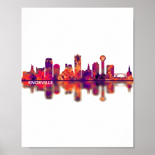 Poster Skyline de Knoxville (Devant)