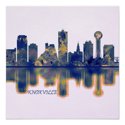 Poster Skyline de Knoxville (Devant)