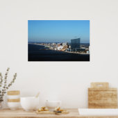 Poster Skyline de la ville d'Atlantique (Cuisine)