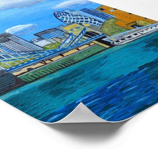 Poster Skyline de Londres (Coin)