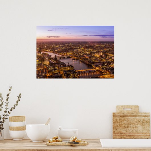 Poster Skyline de Londres (Cuisine)