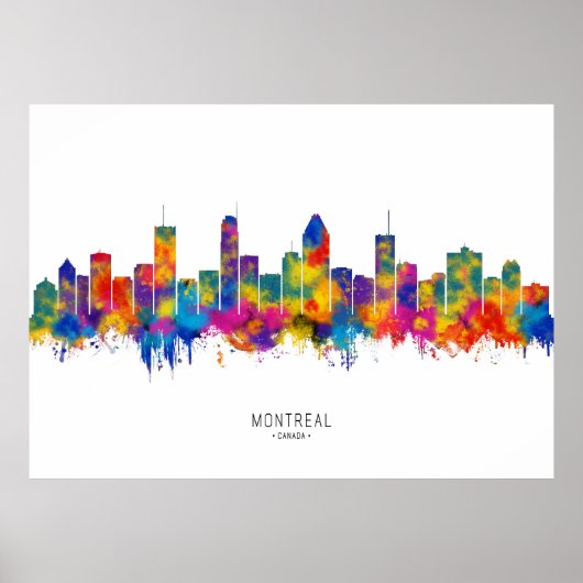 Poster Skyline de Montréal (Devant)