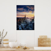 Poster Skyline de New York (Cuisine)
