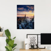 Poster Skyline de New York (Bureau à domicile)