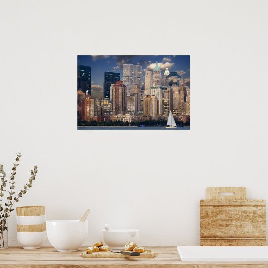 Poster Skyline de New York (Cuisine)