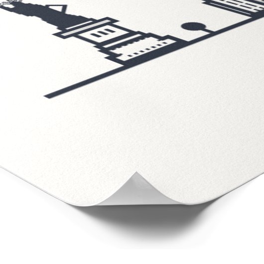 Poster Skyline de New York (Coin)