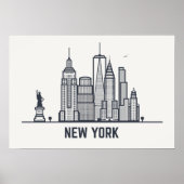 Poster Skyline de New York (Devant)