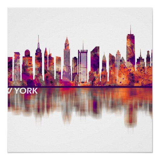 Poster Skyline de New York (Devant)
