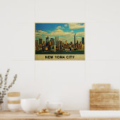Poster Skyline de New York (Cuisine)