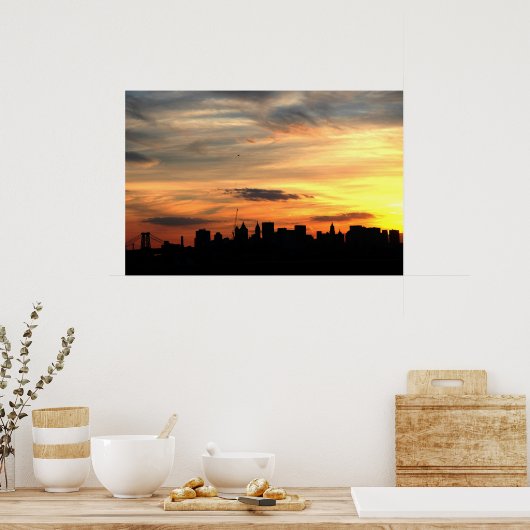 Poster Skyline de New York (Cuisine)